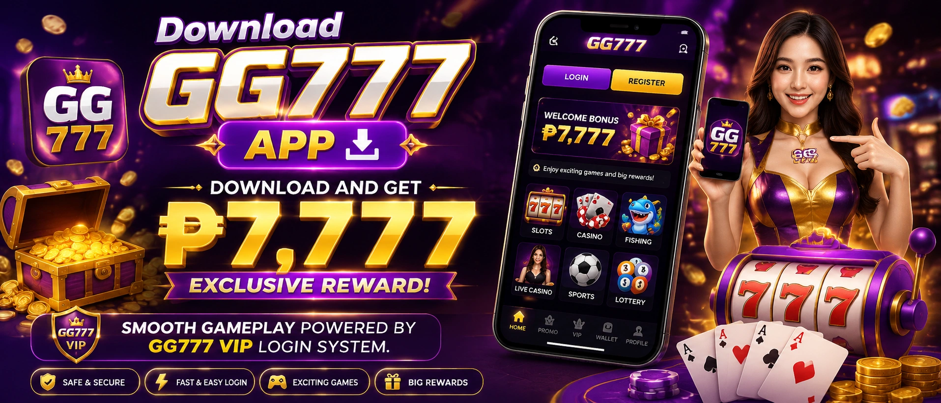 GG777 visual card para sa slots at bonus browsing