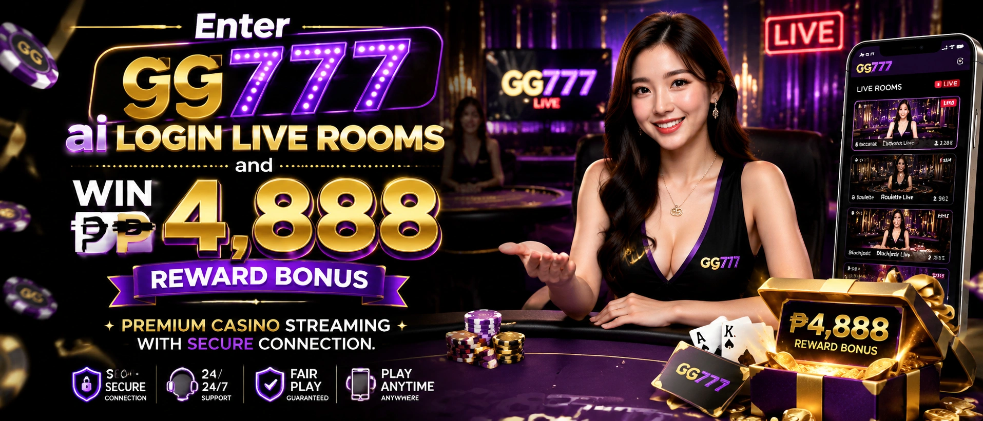 GG777 Casino: Trải Nghiệm Giải Trí Trực Tuyến Hấp Dẫn banner